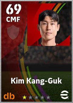 Kim Kang-Guk — CMF, OVR 69, MAX 69