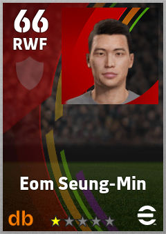 Eom Seung-Min — RWF, OVR 66, MAX 66