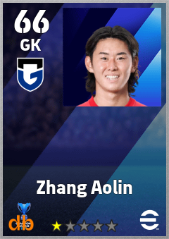 Zhang Aolin — GK, OVR 66, MAX 66