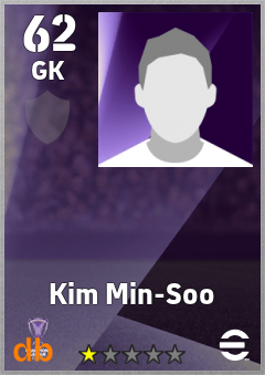 Kim Min-Soo — GK, OVR 62, MAX 62