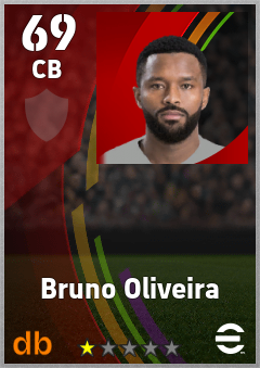 Bruno Oliveira — CB, OVR 69, MAX 69
