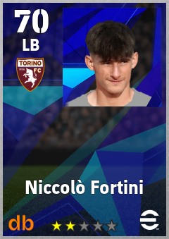 Niccolò Fortini — LB, OVR 70, MAX 70