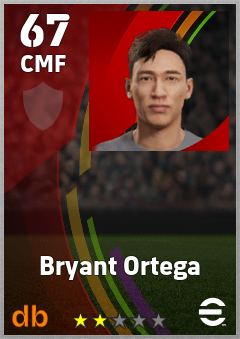 Bryant Ortega — CMF, OVR 67, MAX 67