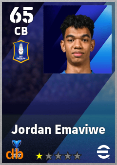 Jordan Emaviwe — CB, OVR 65, MAX 65