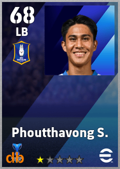 Phoutthavong S. — LB, OVR 68, MAX 68