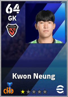 Kwon Neung — GK, OVR 64, MAX 64