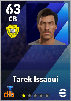 Tarek Issaoui — CB, OVR 63, MAX 63