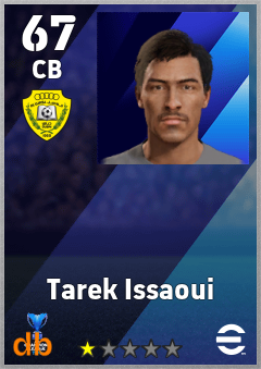 Tarek Issaoui — CB, OVR 67, MAX 67