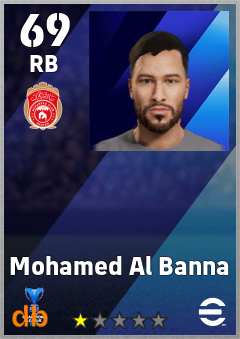 Mohamed Al Banna — RB, OVR 69, MAX 69