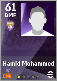 Hamid Mohammed — DMF, OVR 61, MAX 61