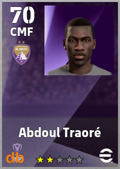 Abdoul Traoré — CMF, OVR 70, MAX 70