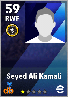 Seyed Ali Kamali — RWF, OVR 59, MAX 59