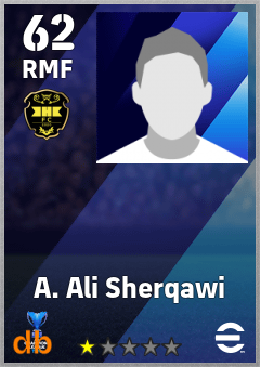 A. Ali Sherqawi — RMF, OVR 62, MAX 62