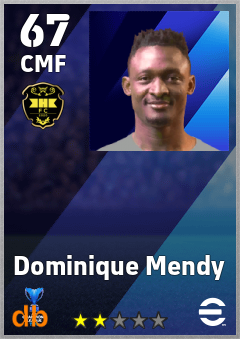 Dominique Mendy — CMF, OVR 67, MAX 67