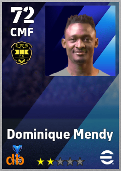 Dominique Mendy — CMF, OVR 72, MAX 72