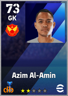 Azim Al-Amin — GK, OVR 73, MAX 73