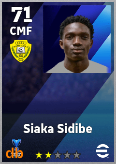 Siaka Sidibe — CMF, OVR 71, MAX 71