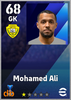 Mohamed Ali — GK, OVR 68, MAX 68