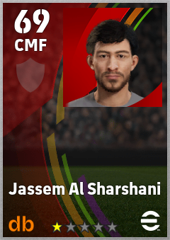 Jassem Al Sharshani — CMF, OVR 69, MAX 69