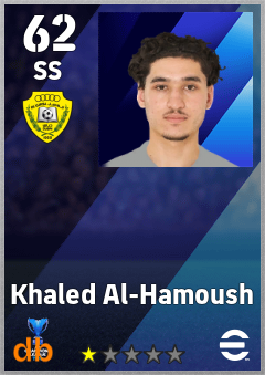 Khaled Al-Hamoush — SS, OVR 62, MAX 62