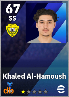 Khaled Al-Hamoush — SS, OVR 67, MAX 67