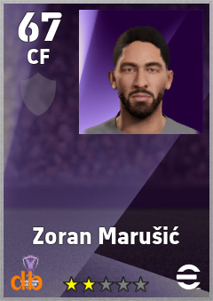 Zoran Marušić — CF, OVR 67, MAX 67