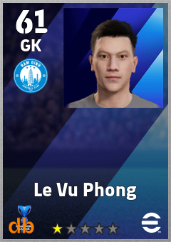Le Vu Phong — GK, OVR 61, MAX 61