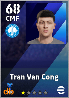 Tran Van Cong — CMF, OVR 68, MAX 68