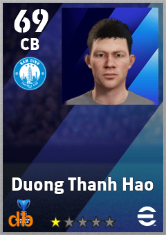 Duong Thanh Hao — CB, OVR 69, MAX 69