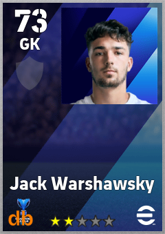 Jack Warshawsky — GK, OVR 73, MAX 73