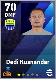 Dedi Kusnandar — DMF, OVR 70, MAX 70