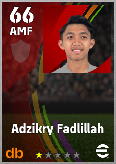 Adzikry Fadlillah — AMF, OVR 66, MAX 66