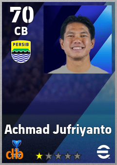 Achmad Jufriyanto — CB, OVR 70, MAX 70