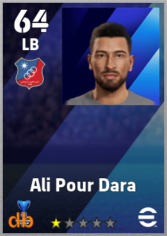Ali Pour Dara — LB, OVR 64, MAX 64