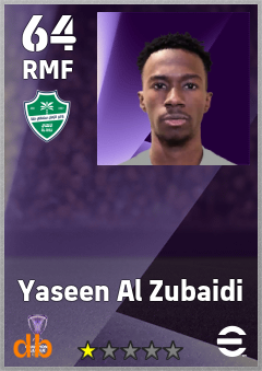 Yaseen Al Zubaidi — RMF, OVR 64, MAX 64