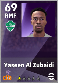 Yaseen Al Zubaidi — RMF, OVR 69, MAX 69