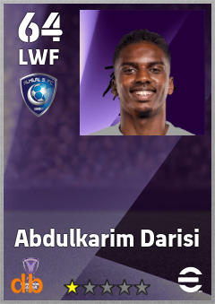 Abdulkarim Darisi eFootball player card