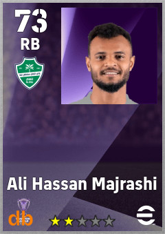 Ali Hassan Majrashi — RB, OVR 73, MAX 73