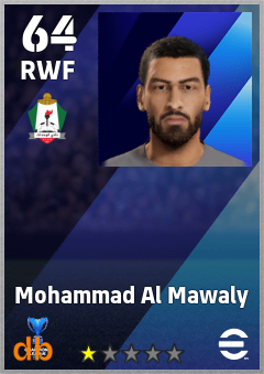 Mohammad Al Mawaly — RWF, OVR 64, MAX 64