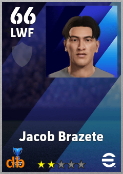 Jacob Brazete — LWF, OVR 66, MAX 66