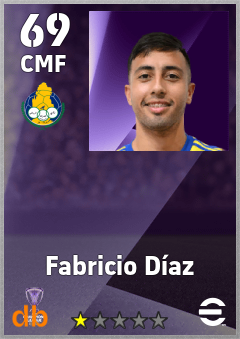 Fabricio Díaz — CMF, OVR 69, MAX 69