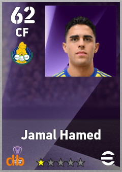 Jamal Hamed — CF, OVR 62, MAX 62