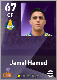 Jamal Hamed — CF, OVR 67, MAX 67