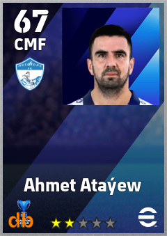 Ahmet Ataýew — CMF, OVR 67, MAX 67