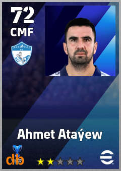 Ahmet Ataýew — CMF, OVR 72, MAX 72