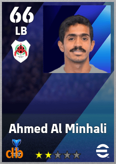 Ahmed Al Minhali — LB, OVR 66, MAX 66