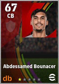 Abdessamed Bounacer — CB, OVR 67, MAX 67
