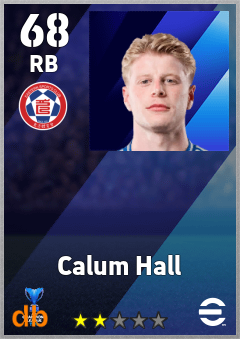 Calum Hall — RB, OVR 68, MAX 68