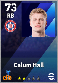 Calum Hall — RB, OVR 73, MAX 73