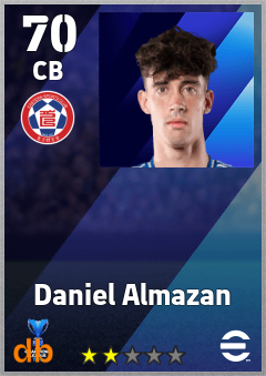 Daniel Almazan — CB, OVR 70, MAX 70